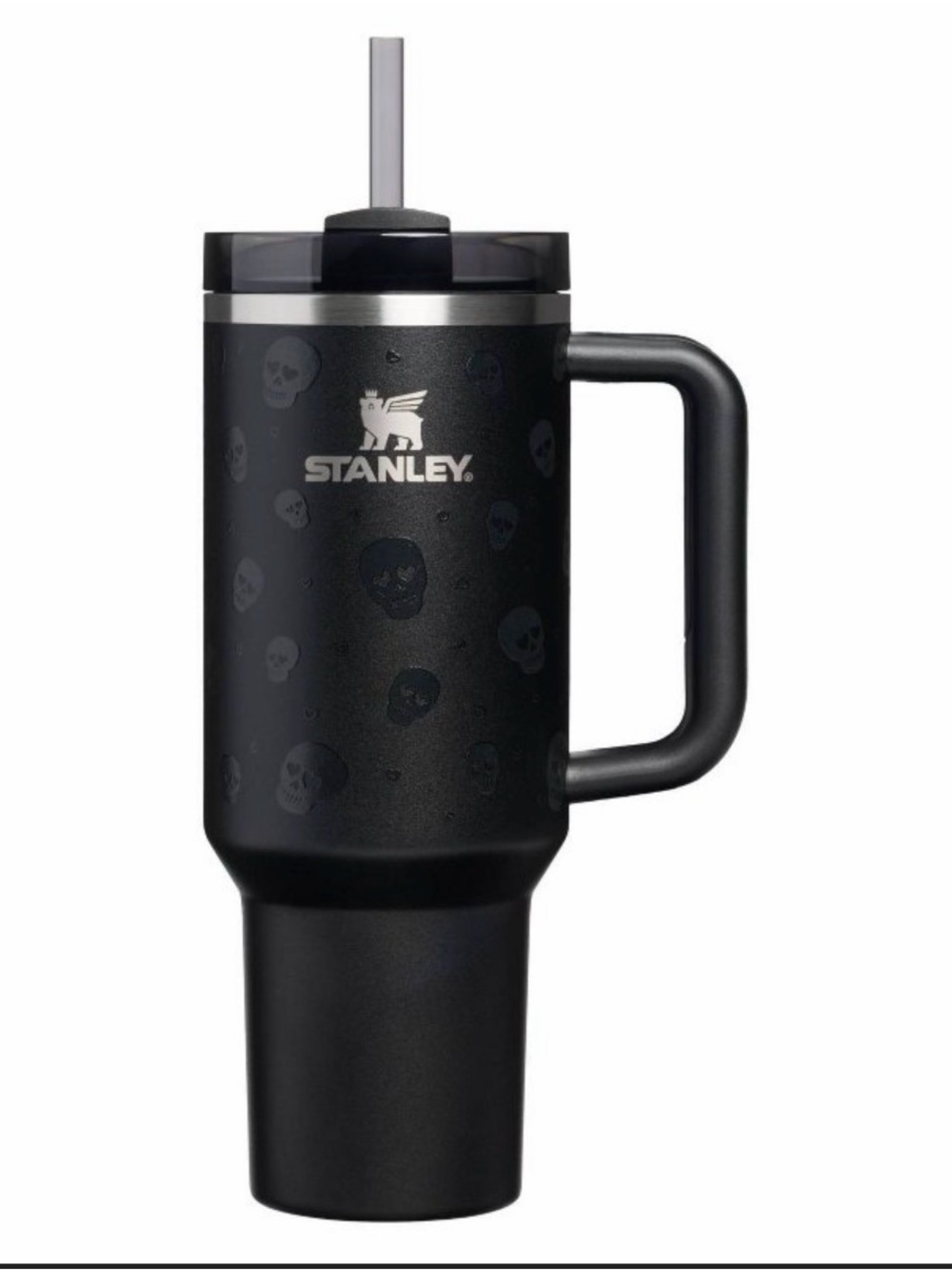 Stanley 40 oz Stainless Steel H2.0 FlowState Quencher Tumbler Sweetheart Skulls